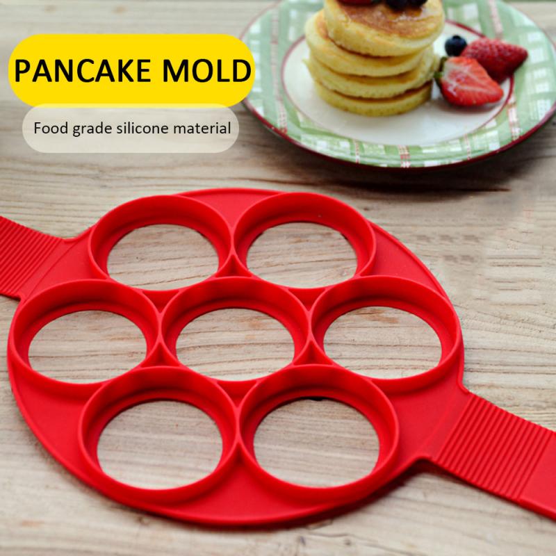 Silikon Kochen Schimmel Ei Omelette Eier Ring umdrehen Fantastisch Küche Spielereien Zubehör NonStick Pfannkuchen Hersteller Schimmel