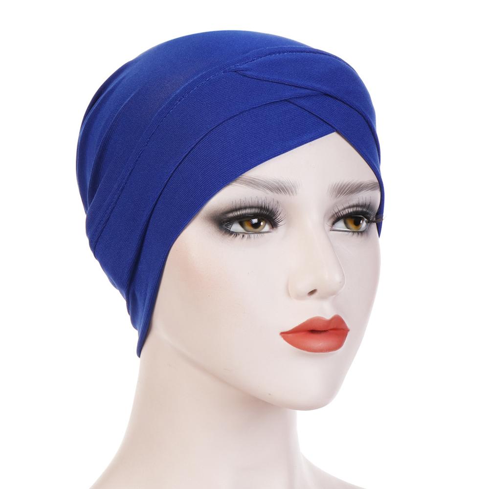 JTVOVO RUNMEIFA Modal Full Wrapped Forehead Cross Inner Headscarf Balaclava Elastic Beanie Muslim Women Stylish Hijab