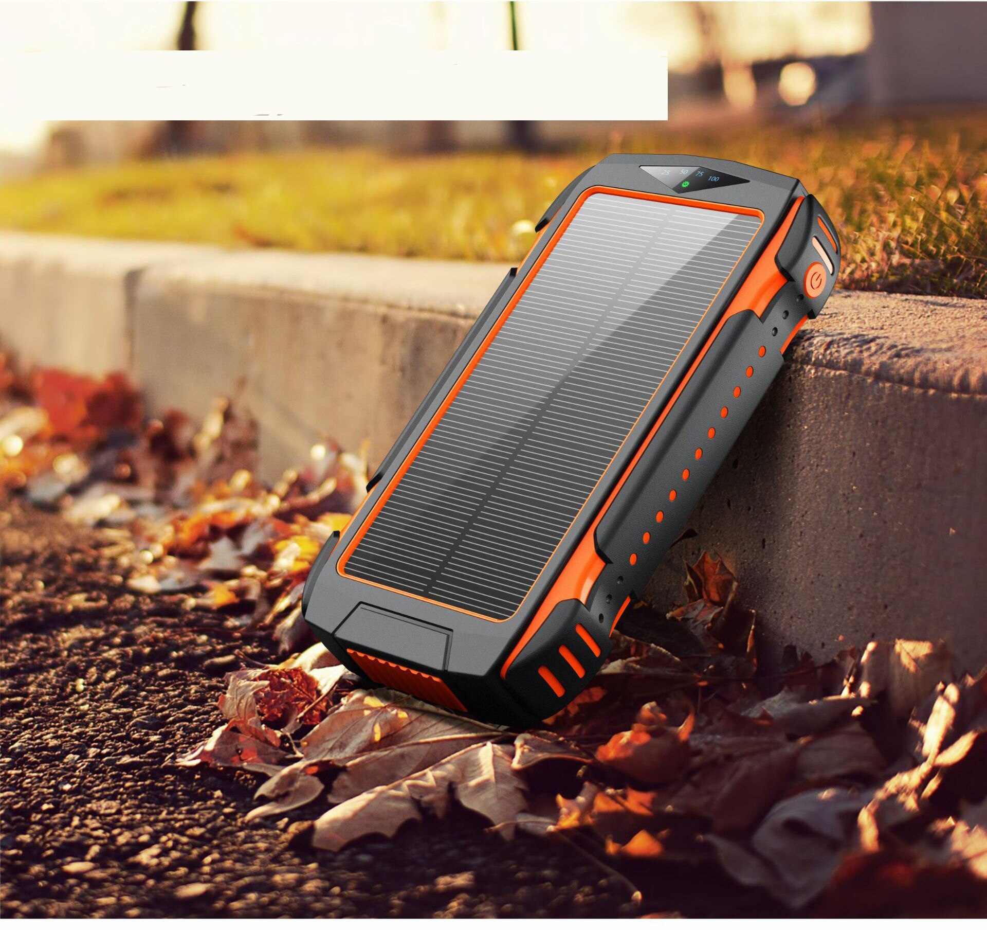 99000 mah solar-powerbank mit hoher kapazität , 2 usb-schnellladeanschlüsse, externer akku für reisen mit xiaomi und samsung