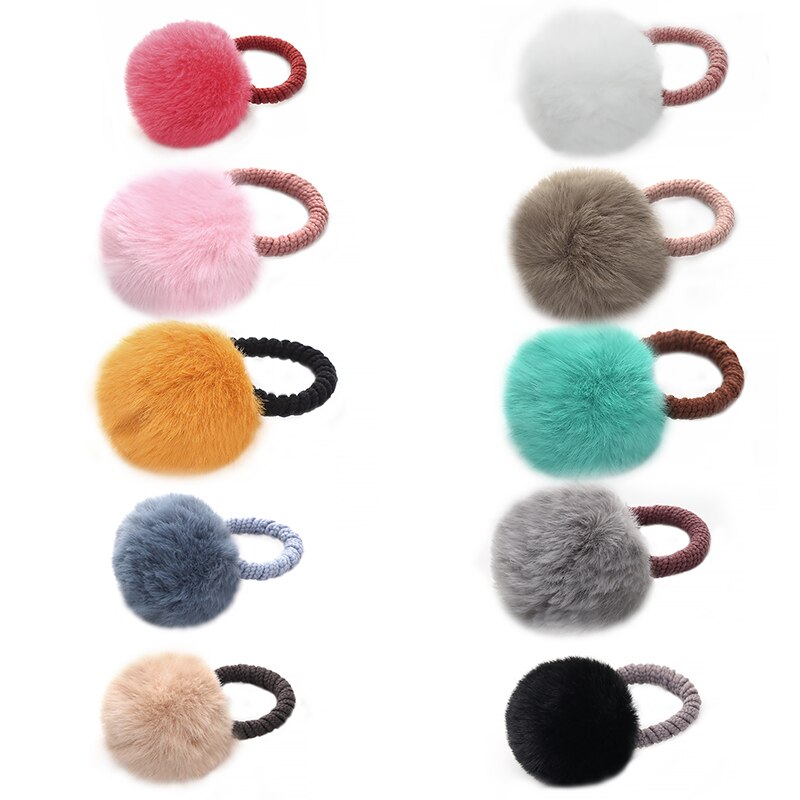 10 pz/lotto Palla di Pelo Legami Elastici Delle Ragazze coda di cavallo titolare Bambini Elastico Dei Capelli Corda Dei Capelli impostato Accessori per La Bella Ragazza delle donne: multi 2