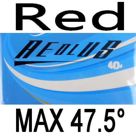 Palio Aeolus Pips-in Table Tennis Rubber with Sponge: Red MAX H47.5