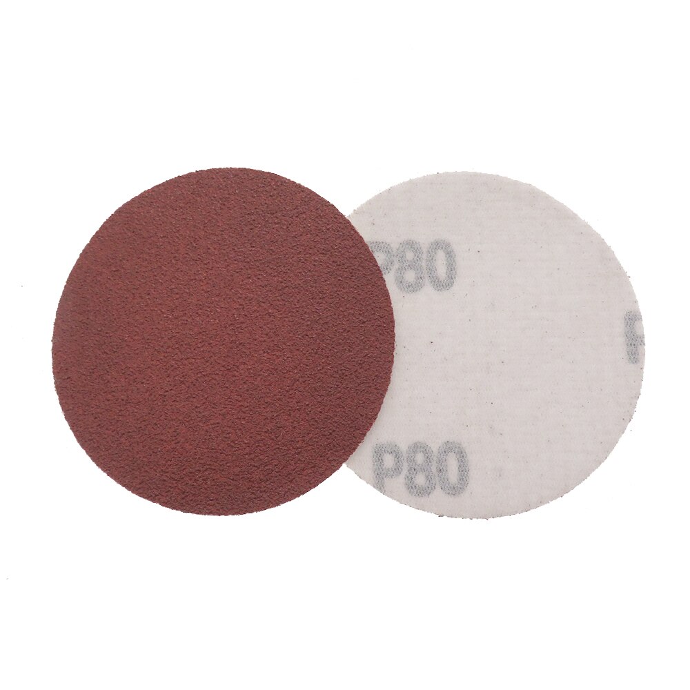 Disco de lixa para lixa de metal e madeira, 60 a 2000mm de óxido de alumínio com gancho e laço de secagem, disco de lixar metal e madeira: 80 Grit / 15 Pcs