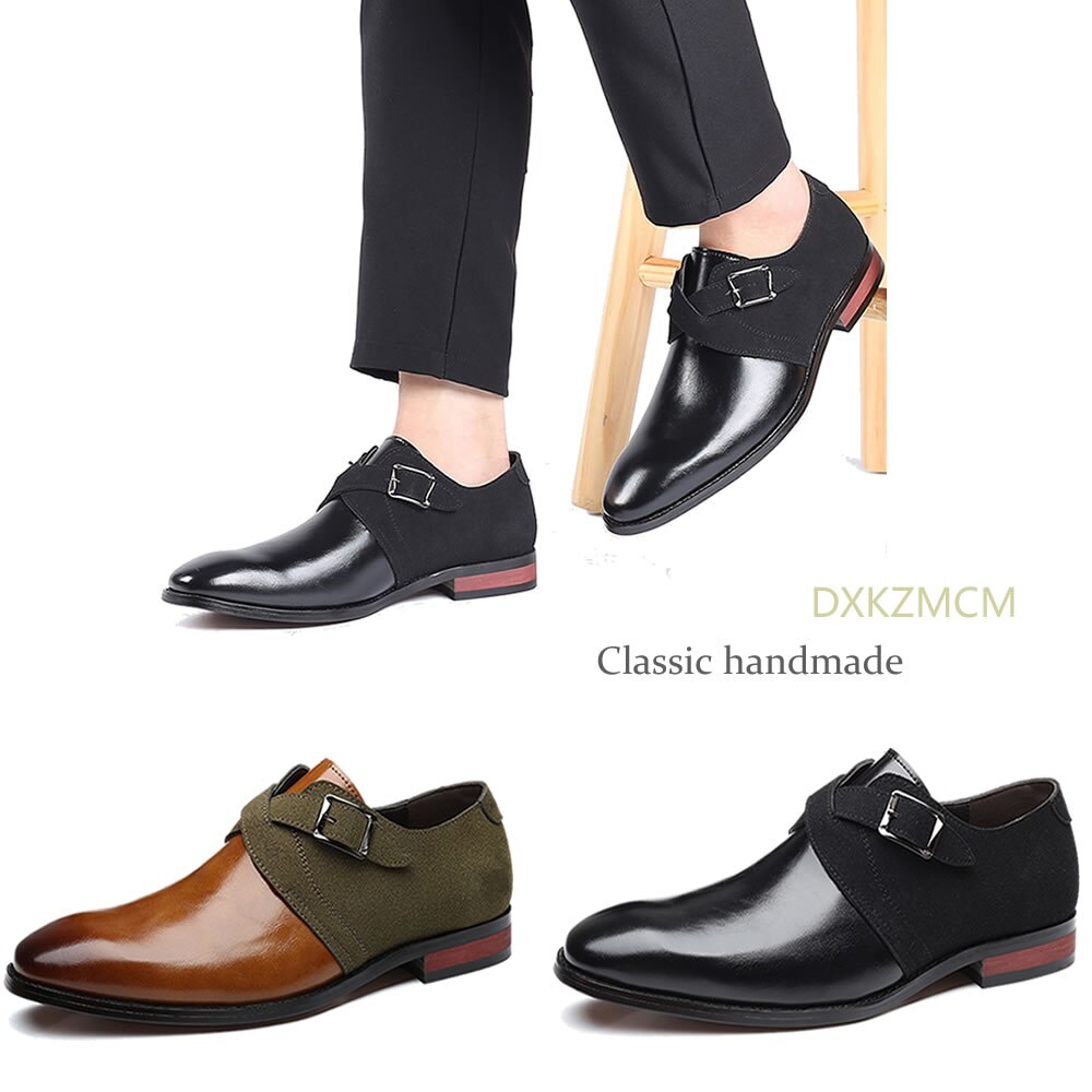 Læder kjole sko herre sko til officielle business casual sko gentleman formel til bryllupsfest