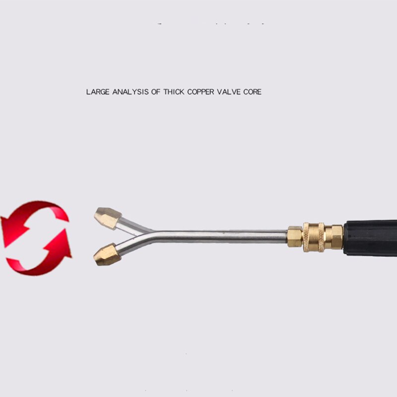 Lanza de chorro de Metal para arandela de coche, accesorio limpiador de extensión de varita G u n, lanza en ángulo para arandelas de alta presión G1/4, 6 tamaños