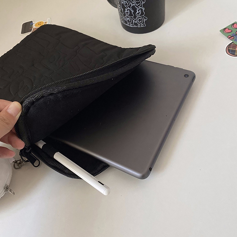 Embroidery Pattern Cute Shockproof Laptop Sleeve Case Bag 11 13 14 Inch For Macbookpad Laptop And Tablet Pouch