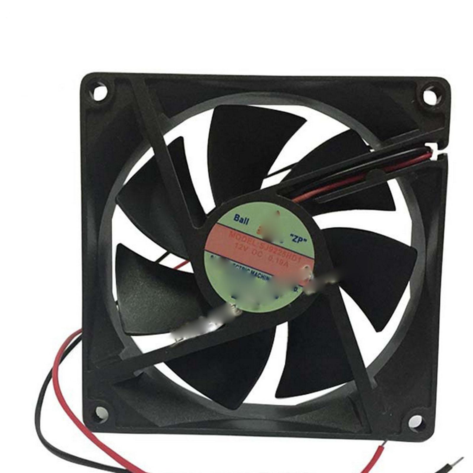 12V DC 92x92x25mm Axial Radiator Fan 57CFM Dual Ball Bearing Middle Speed