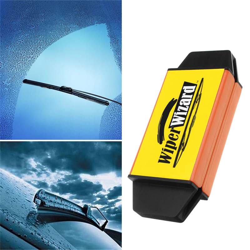 12.5X4.8cm Car Wiper Wizard Blade Restorer with 5pcs Wizard Wipes Wiper Cleaning Brush Van Windscreen Cleaner Car-Styling