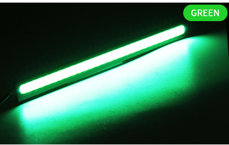 4x Universeel Voertuig Led Strip 17Cm Cob Auto Led Strip Voor Auto Drl Dagrijlicht Externe Waterdichte Styling 12V Led Bar: Deep Blue