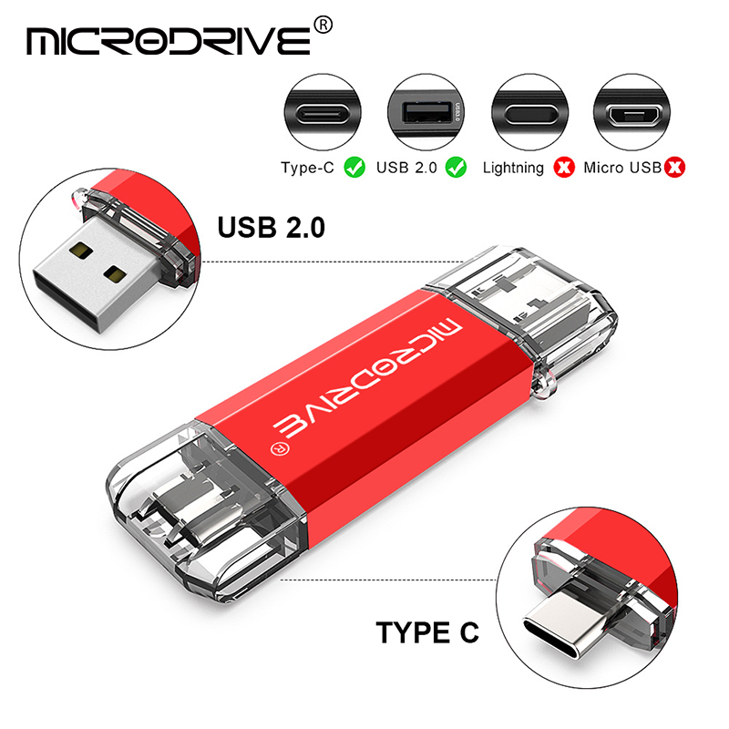Otg usb flash drive tipo c pen drive 512gb 256gb 128gb 64gb 32gb usb vara 16gb 8gb 4gb pendrive para dispositivo tipo-c