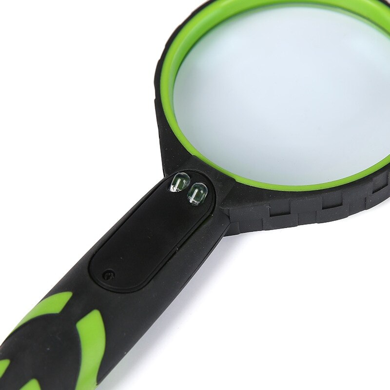 10X Vergrootglas Met Led-verlichting Handheld Handloep Voor Senioren Kids Vergrootglas Met Licht Lezen Vergrootglas