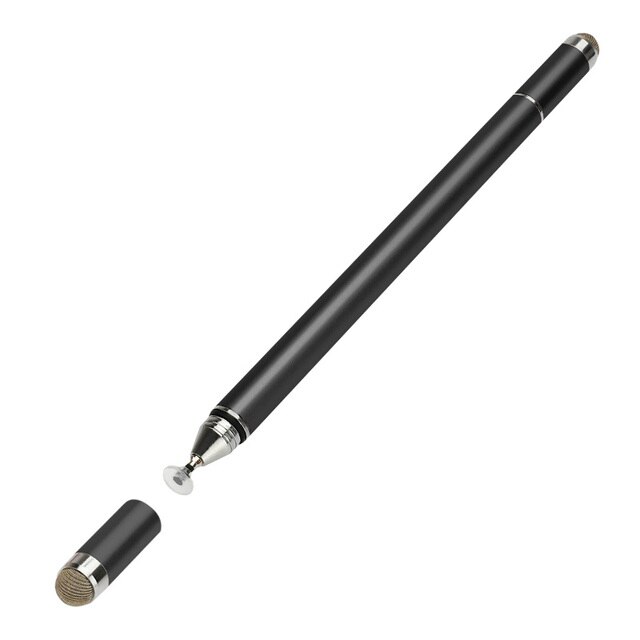 Universal 4 In 1 Stylus Pen for Phone Drawing Tablet For Samsung Pens Capacitive Screen Caneta Laptop Cell phone Accessories: black