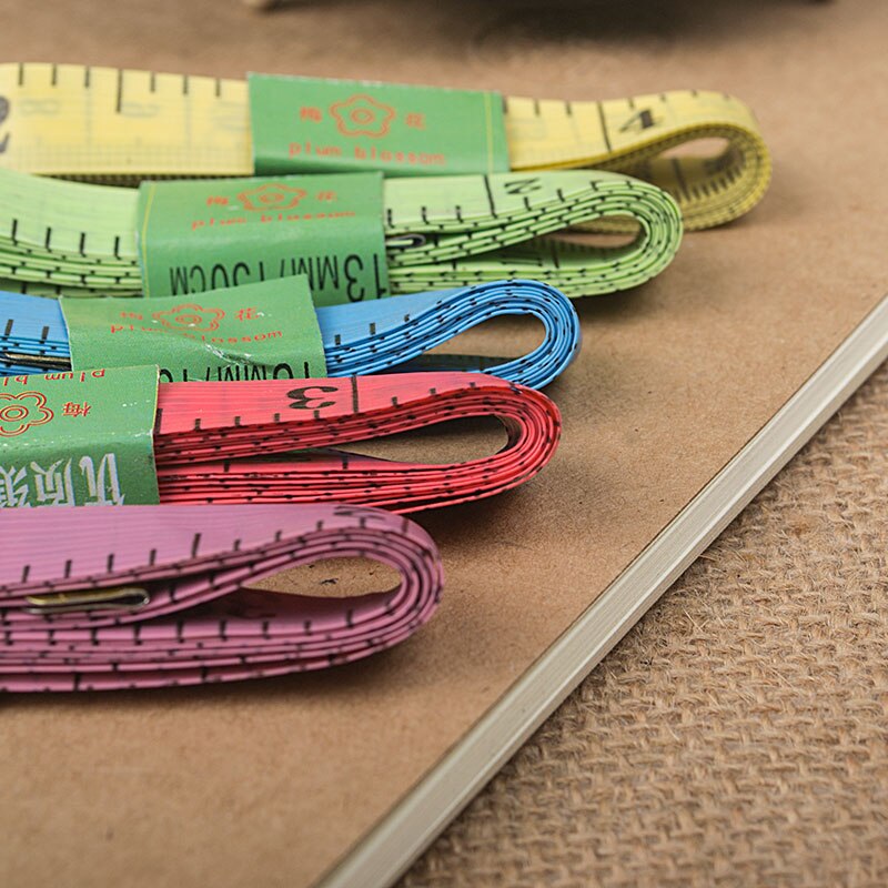Color with sheet metal flexible rule tape measure tailor ruler measuring ruler Plastic feet