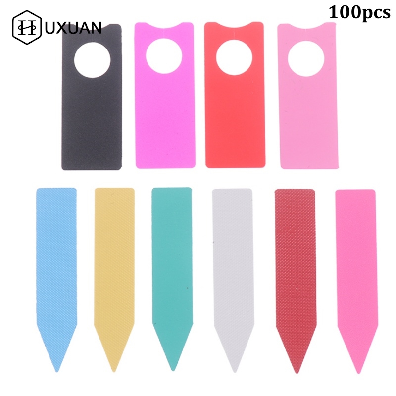 100Pcs Garden Plant Labels Plant Accessories Flower Pots Plastic Plant Tags Nursery Markers Seedling Labels Tray Mark DIY Tools