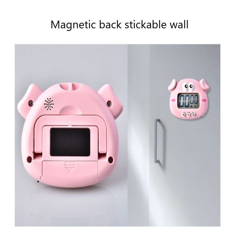 Cartoon Cute Electronic Timer Stylish Beautiful And Practical Kitchen Baking Alarm Clock Student Learning Reminder Home Clock