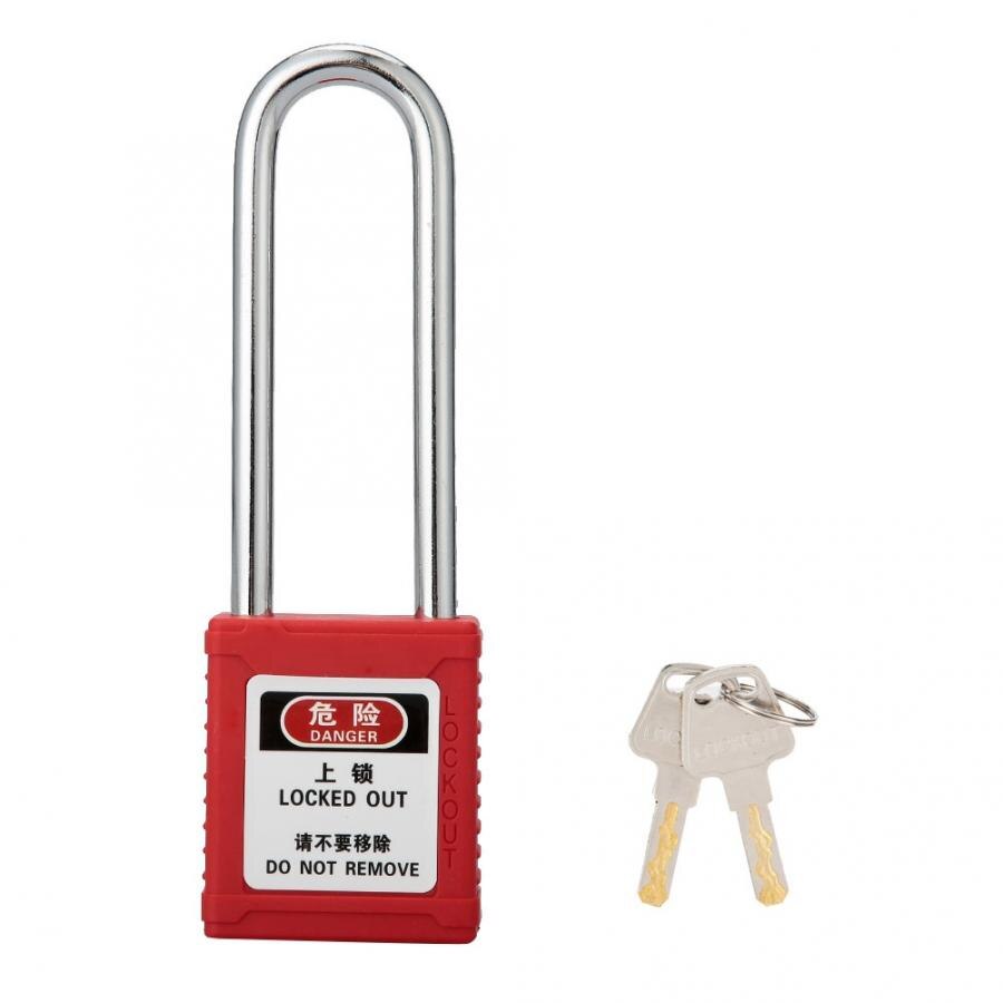 Steel Long Insulated Beam Padlock Lockout Industrial Safety Isolation Lock fechadura digital