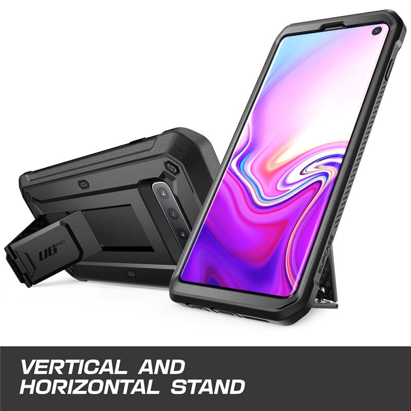 For Samsung Galaxy S10 Case 6.1 inch SUPCASE UB Pro Full-Body Rugged Holster Kickstand Case WITHOUT Built-in Screen Protector