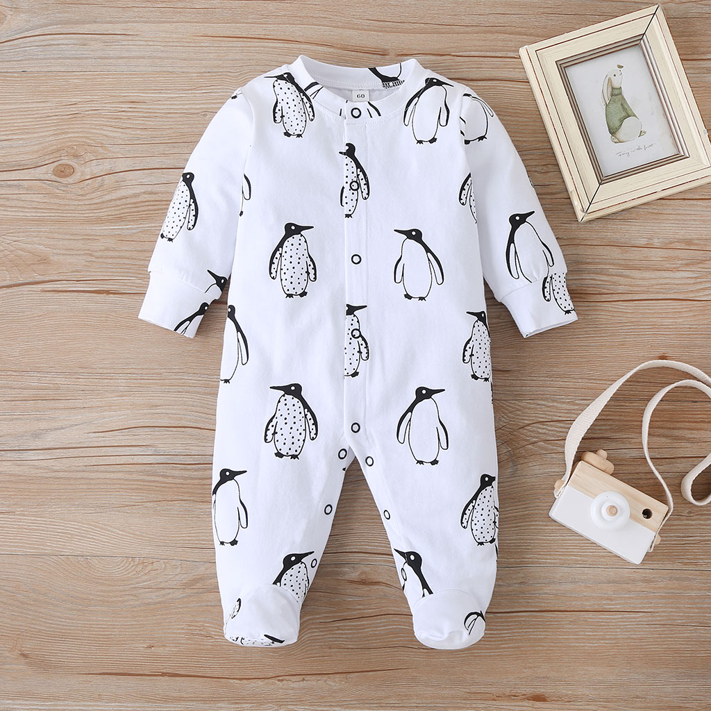 3 Maanden Baby Boy Kleding Cartoon Romper Lange Mouw O-hals Mode Katoen Herfst