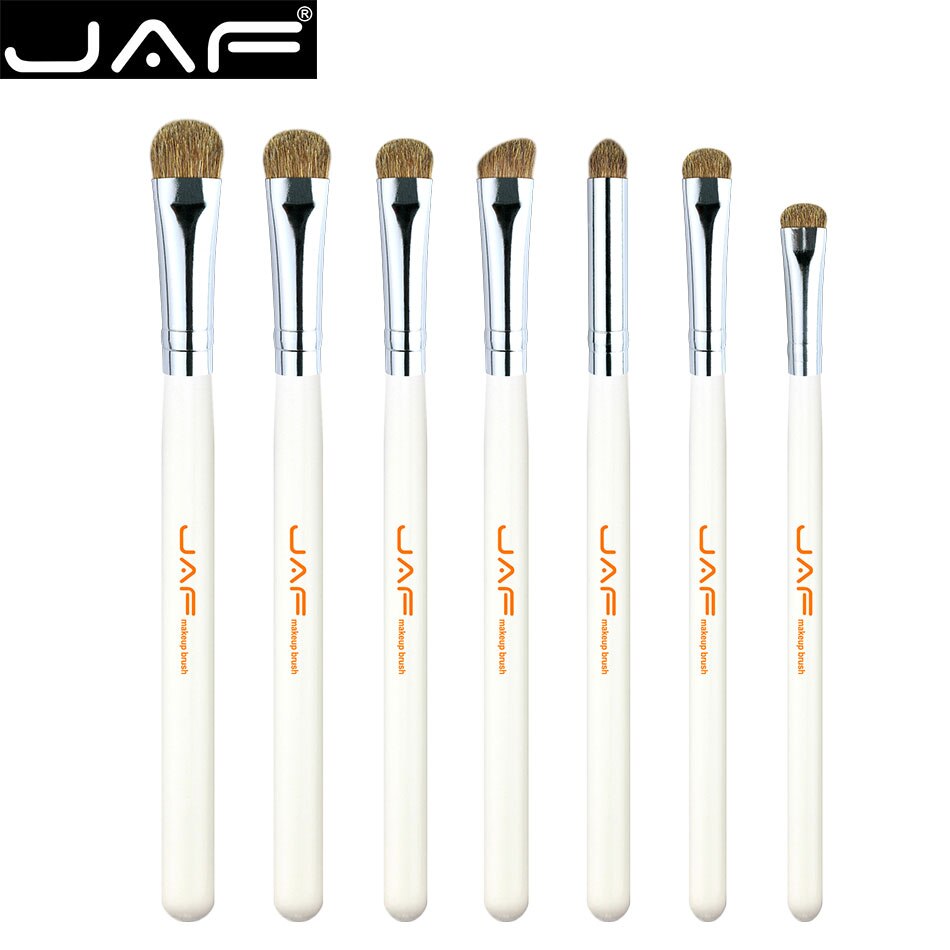 JAF-Kit de herramientas de maquillaje para sombra de ojos, juego de brochas de maquillaje profesionales para mezcla de sombras de ojos, JE07PY, 7 Uds.: white JE07PY-W