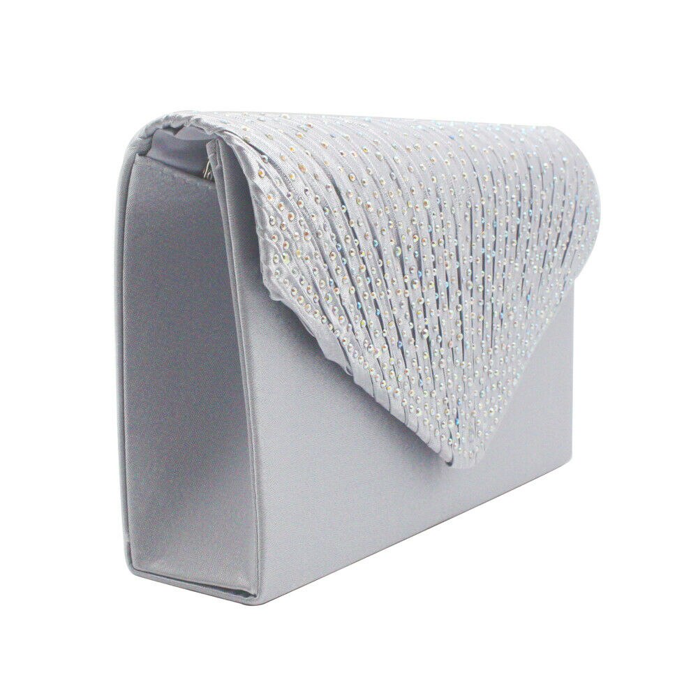 Mode Glanzende Vrouwen Clutch Bag Partij Bruiloft Envelop Handtas Draagbare Portemonnee