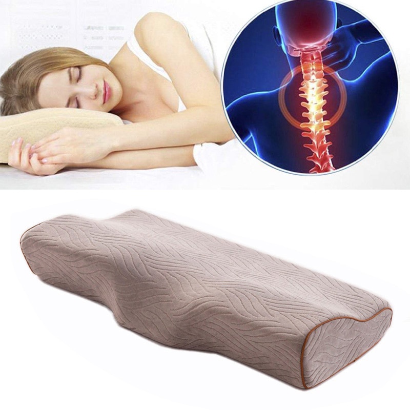 Ortopædisk 50*30cm sengs massage pude til nakkesmerter og beskyttelse langsom rebound hukommelse skum pude cervikal sovende frigivelse