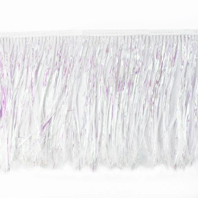 Borlas de flecos de colores para ropa, cinta de decoración para cortinas, accesorios de costura, 15cm, 1/2/4 metros: XXXL / Castaño
