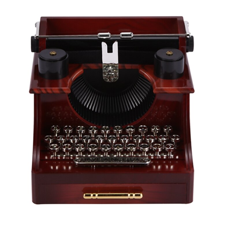 Type Writer Box ! Home Retro Vintage Typewriter Music Box For Home... – Grandado