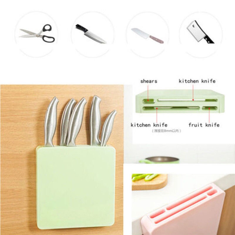Juego de bloques de almacenamiento de cuchillos para cocina, utensilios de cocina para colgar en la pared, con estilo, porta cuchillos de cocina