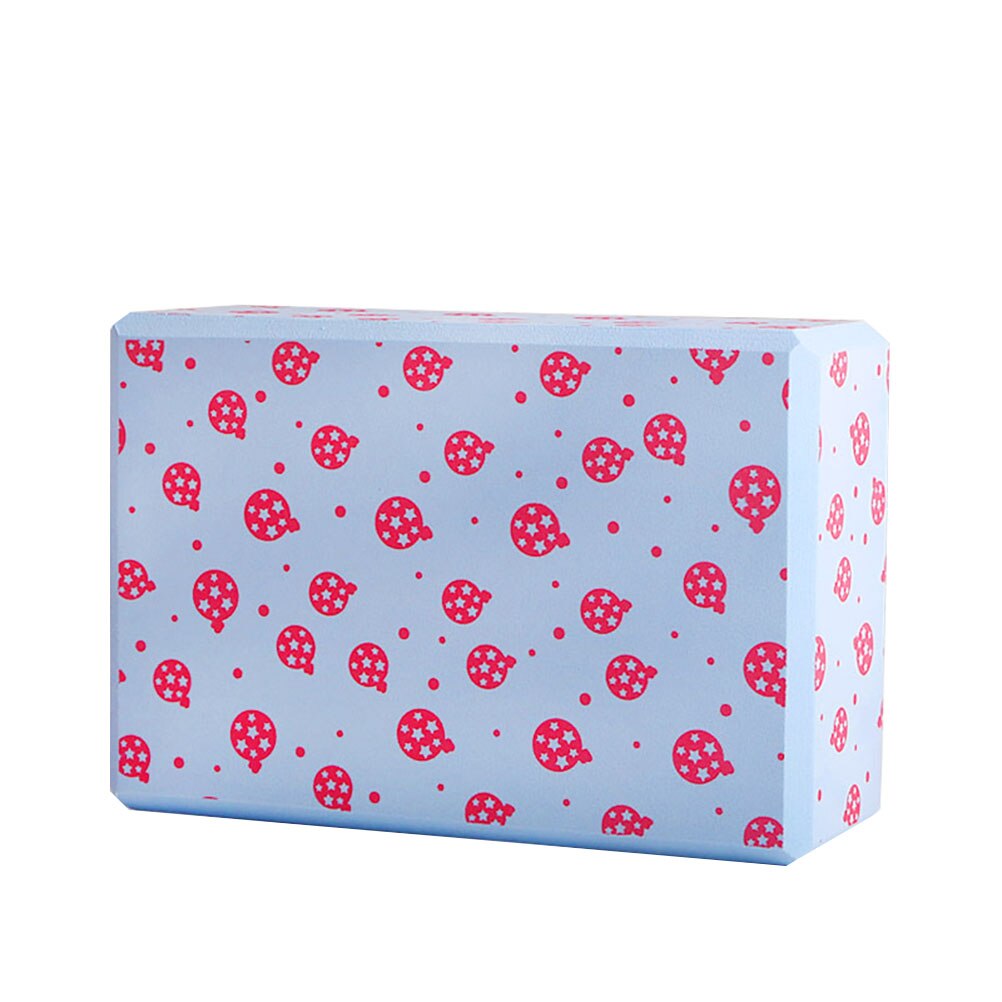 1pc jordbærmønster yoga murstein fortykning fitness yoga murstein yoga dans praksis murstein multi-purpose yoga dans: Himmelblå