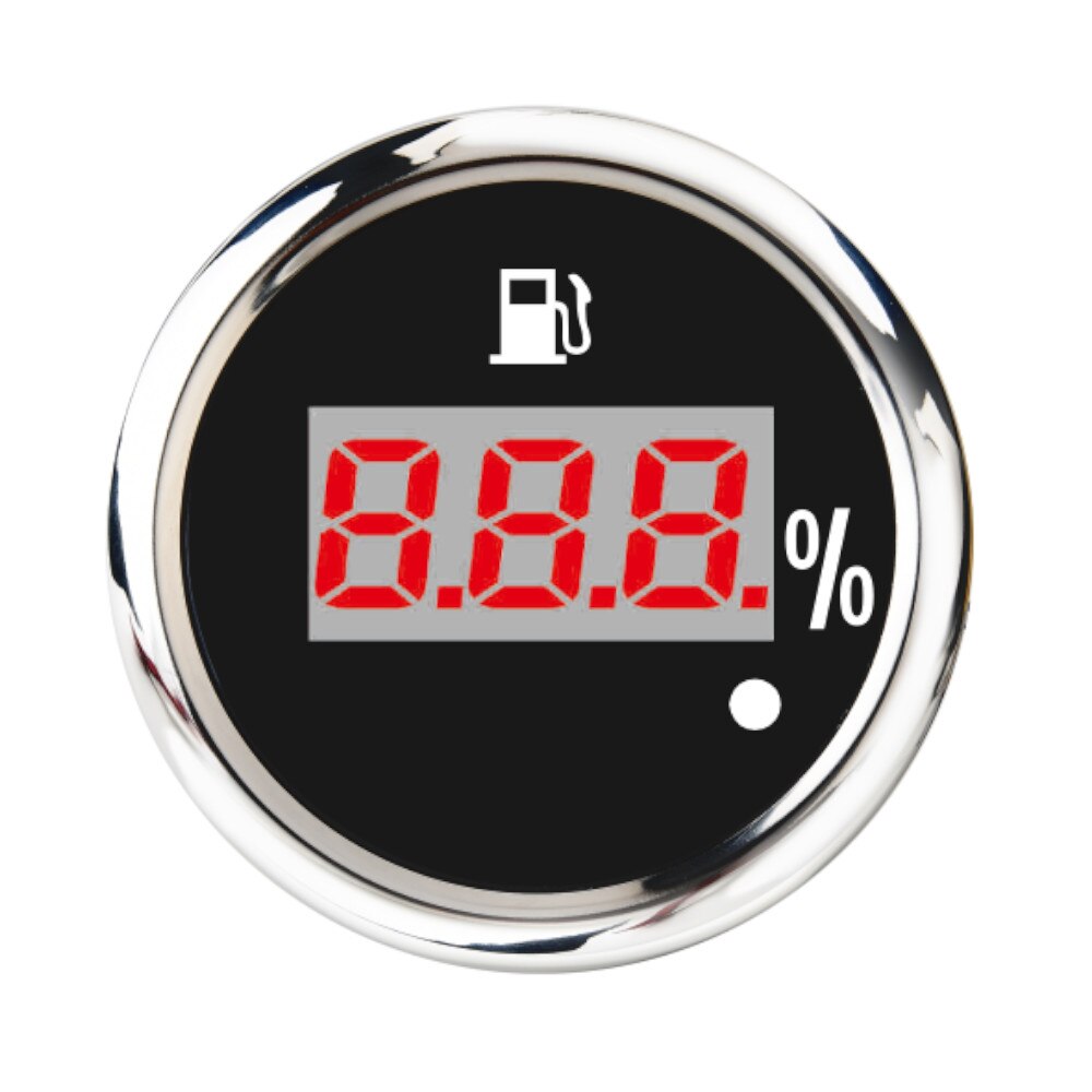 52mm Tankanzeige 0-190 ohm Digitale Tankanzeige Meter Für Boot Auto Motor Mit Alarm 9-32V