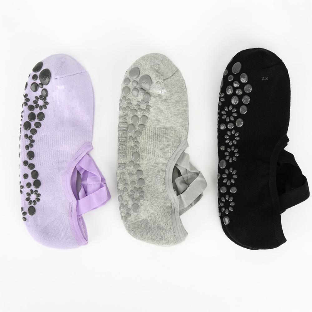 Yuedge 3 paar dames yogasokken met antislip handvatten en bandjes, ideaal voor pilates, barre, ballet, dans, blotevoeten workout yogasokken
