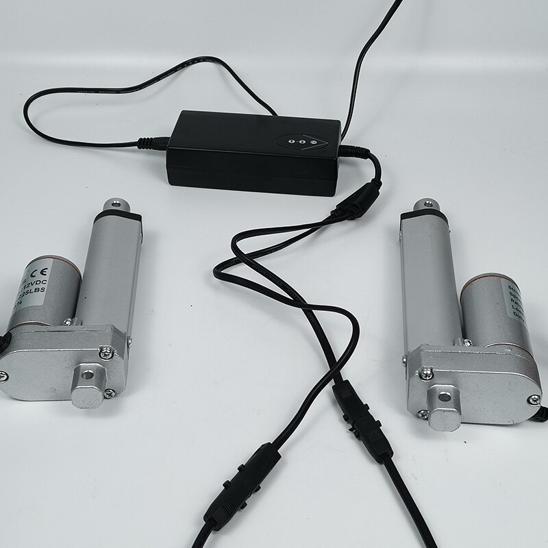 1 controller for 2 linear actuators with wireless control handle AC 110v-240v input and DC 12v/24v output