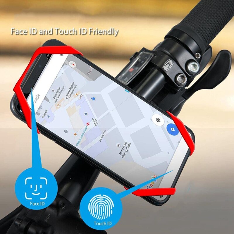 -4 Pcs Motorcycle Phone Mount Tether,Security/Fall Prevention, for Bicycle Bike, Motorcycle,Cell Phone Holder Band