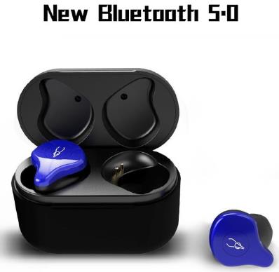Sabbat X12 pro Draadloze Oordopjes Bluetooth 5.0 Oortelefoon Sport Hifi Headset Handsfree Waterdichte Oordopjes voor Samsung iPhone HuaWei: Blue