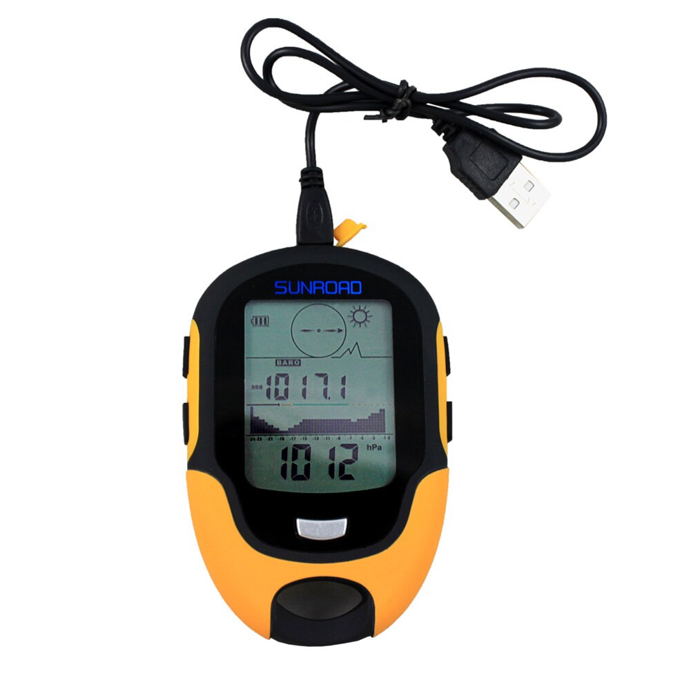 Fr500 vattentäta multifunktions lcd digital höjdmätare barometer kompass bärbar utomhus camping vandring klättring höjdmätare verktyg