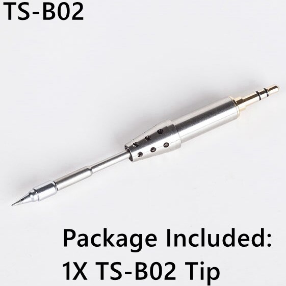Mini TS80 Portable Electric Soldering Iron QC3.0 Quick Charger Kit Adjustable Temp Digital OLED Screen USB Type C Power Cable: Only TS-B02 Tip