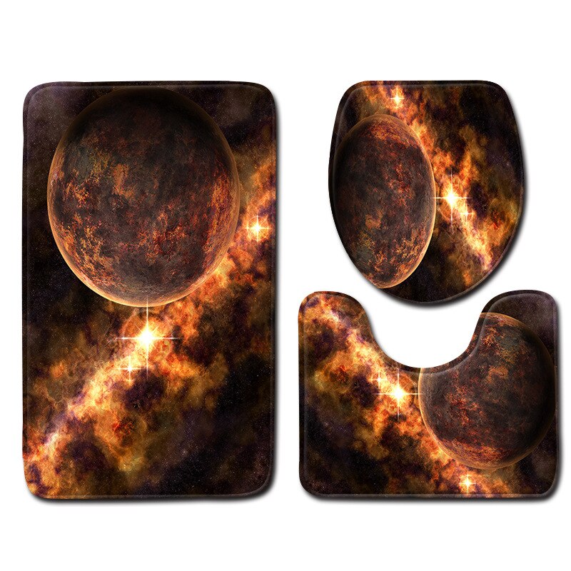 Planet badkamer vloermatten badmatten toiletset van drie: Xq2 / 4575cm