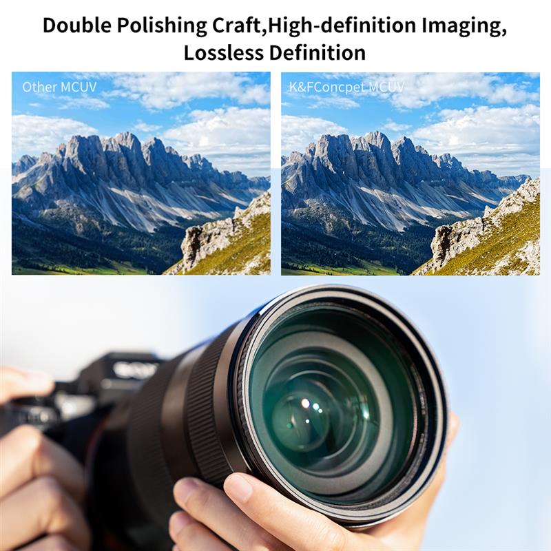 K &amp; F CONCEPT 49-82mm HD UV Camera Lens MCUV Filter con protezione multistrato impermeabile 49mm 52mm 58mm 62mm 67mm 77mm 82mm