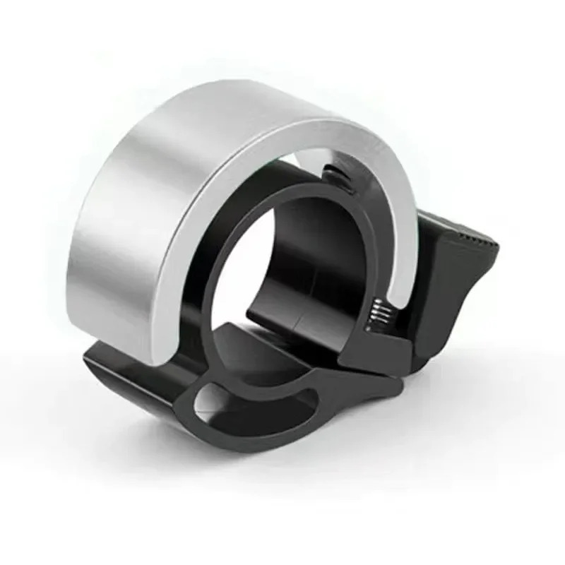 Cykelklockor baserade på de 31.8mm handtagen på en mountainbike, racercykel, innovativ aluminiumlegering 90db cykelstyrkrans: Vit