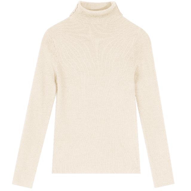 ELFSACK Solid Pure Casual Knitted Pullover Women Slim Sweaters Autumn ELF Full Sleeve,Korean Female Basic Daily Tops: Apricot