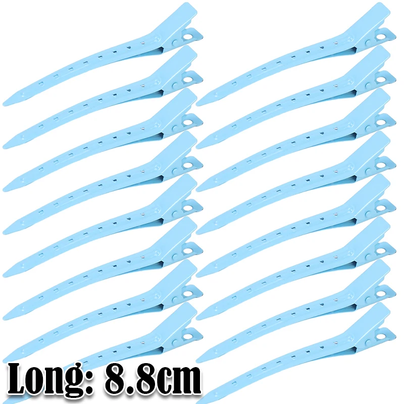 Pinzas de Metal para el cabello para estilismo, seccionamiento, salón , horquillas, raíz del cabello, herramientas de Clip esponjosas DIY, accesorios para el cabello: XXS / Rosa