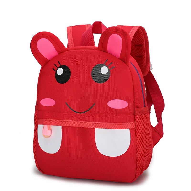 OKKID crianças pequena mochila bebê menina mini escola sacos crianças mochila bonito kawaii saco do jardim de infância menino livro escolar saco do presente: Red