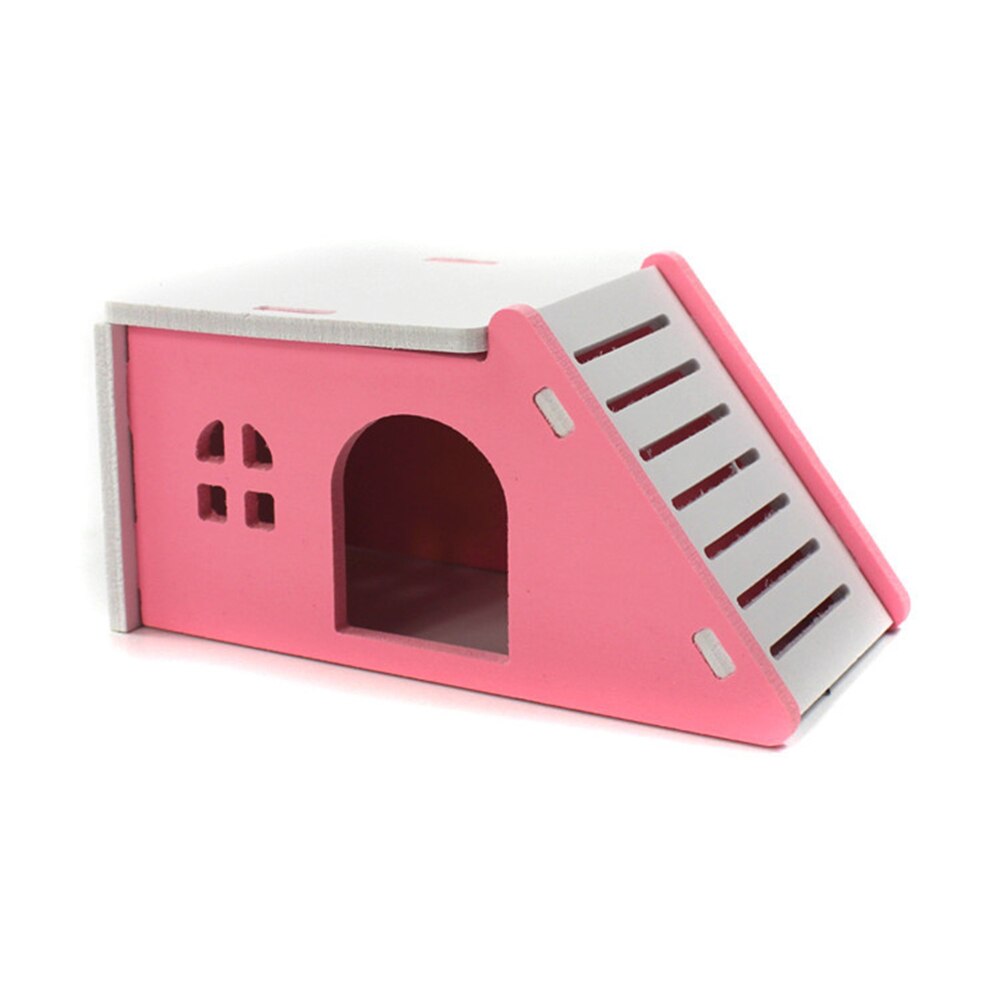 SchöNe Ltalic Hamster Spielzeug Holz Große Holz Haus Igel Burg Spielzeug Haustier Holz Haus