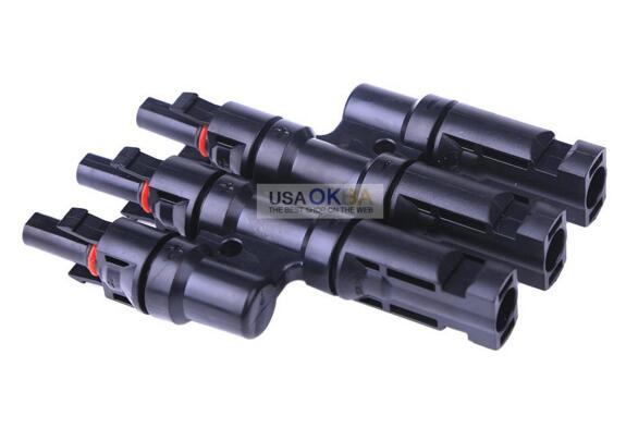 MC4 T Branch Cable Splitter Coupler Combiner MFF FMM Solar Panel Connector IP67