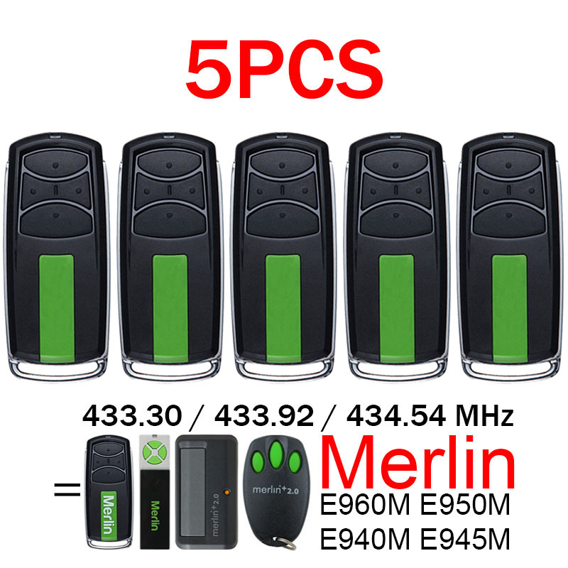 Merlin Premium E960M E940M E950M E945M Security+2.0 Garage Door Remote Control Garage Door Opener 433.30 433.92 434.54MHz