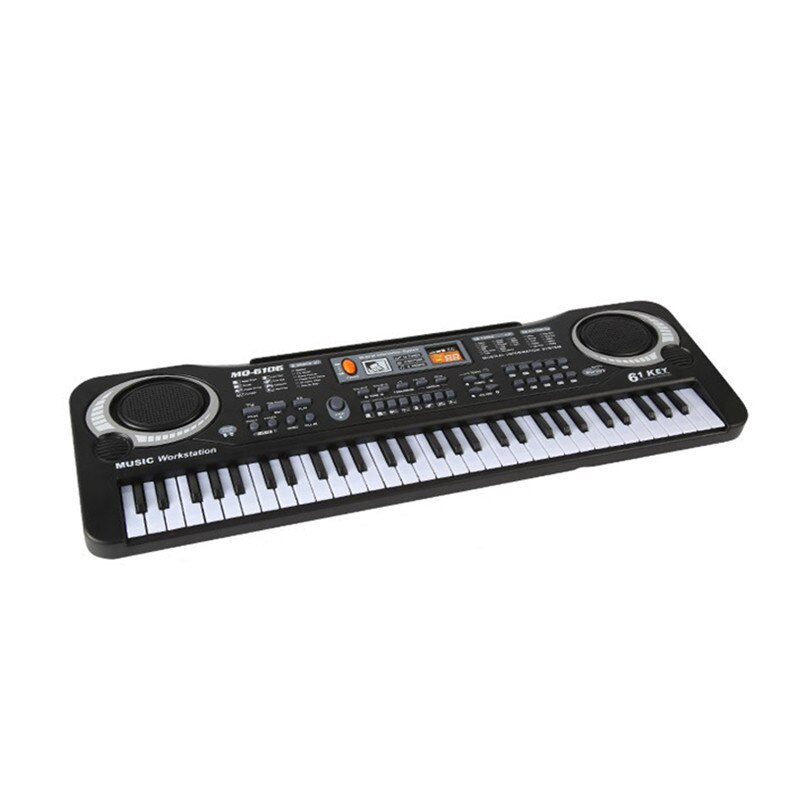 61KEY Digital Music Electronic Musical Instrument with Microphone Musical Keyboard Beginner Electronic Organ