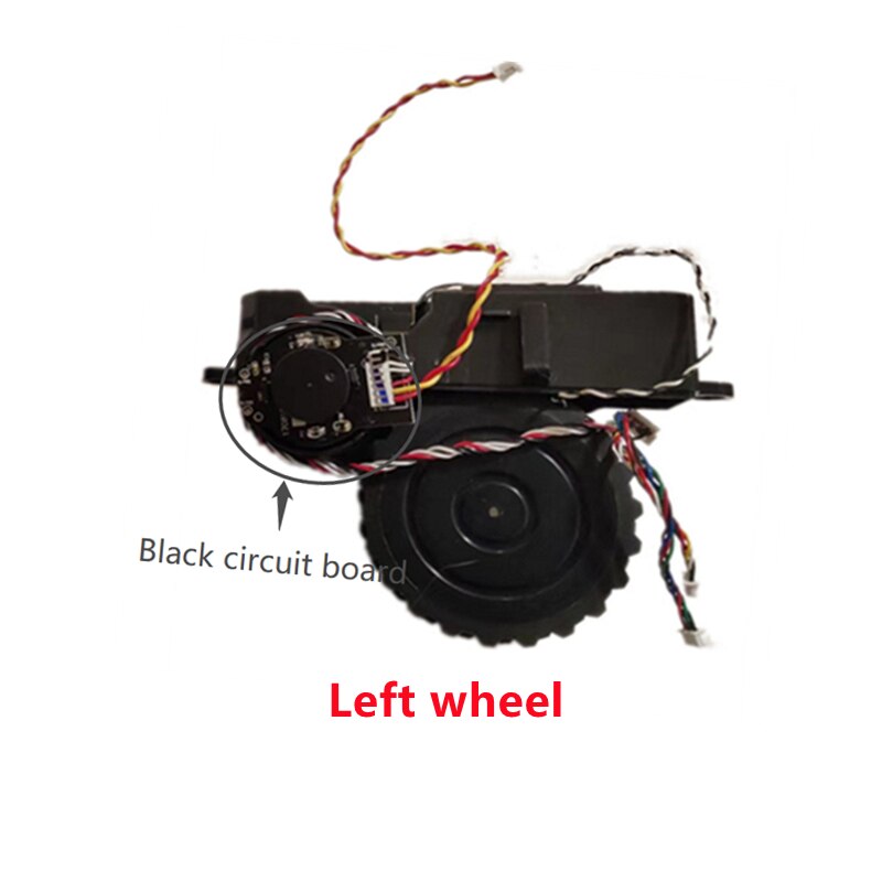 Rueda Derecha e Izquierda para Robot Aspirador Conga, Repuestos de Accesorios de Aspiradora Inteligente 3090 3092 s3090: Black Left wheel