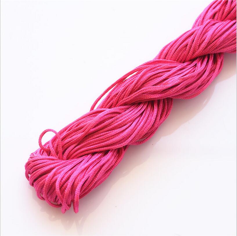 1mm*25m nylonperler smykkesnor tråd kinesisk knute macrame rottehale tau til gjør-det-selv-håndverk verktøy håndsøm tråd  z1181