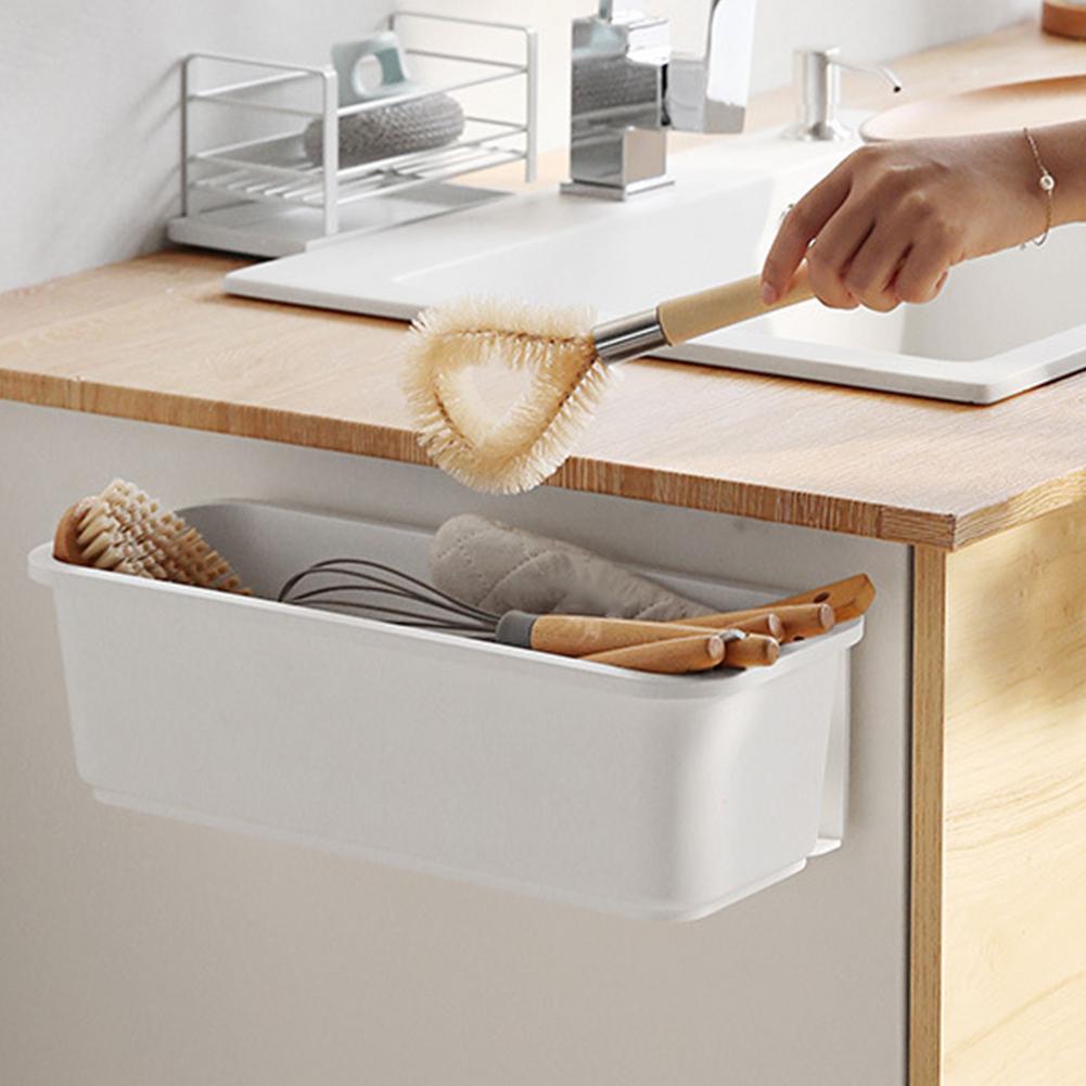 Wall Mounted Kitchen Storage Box Rack Shelf Closet Refrigerator Organizer Cabinet Storage Shelf Kitchen Bathroom Organizer