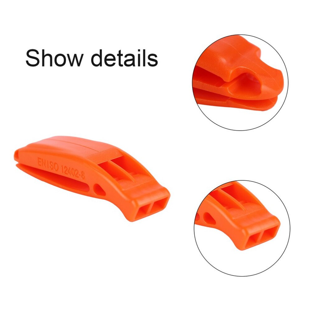 1pc Draagbare Outdoor Survival Rescue Emergency Plastic Fluitje Met Clip voor champing wandelen klimmen reizen kits