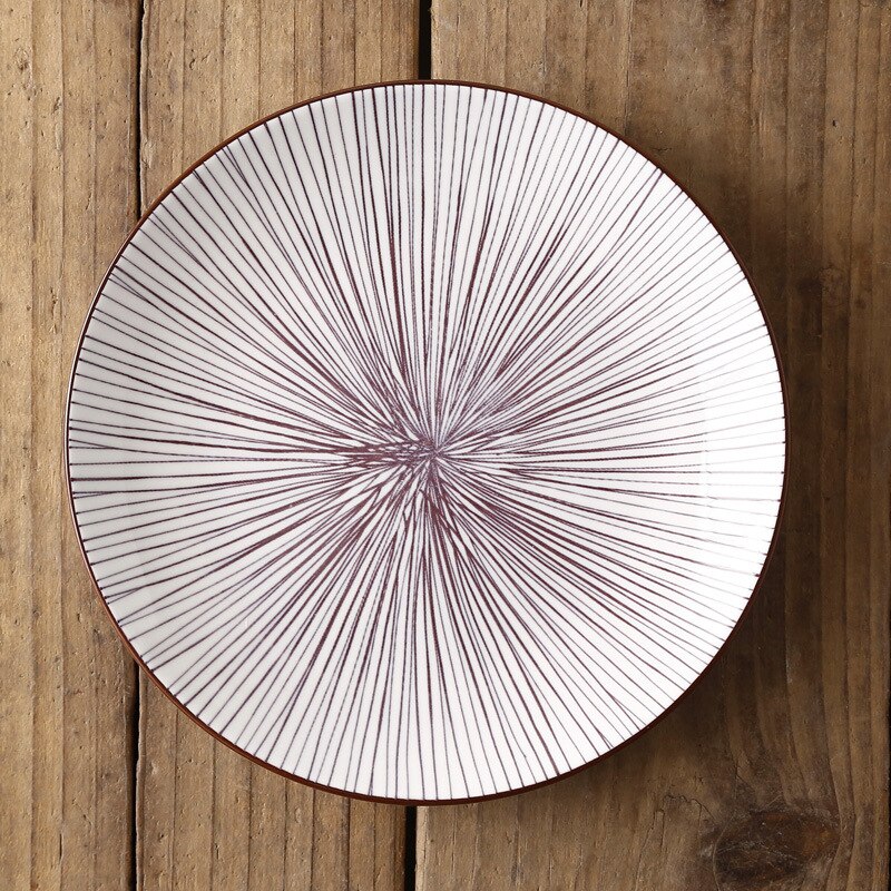 Nordic Creatieve Moderne Minimalistische Onderglazuur Keramische Servies Huishoudelijke 8-Inch Western-Stijl Voedsel En Snack Vlakke Plaat: Q 20.5x20.5x2.4cm